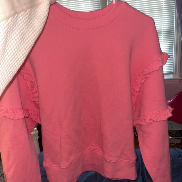 Rebecca Minkoff  Pink Sweatshirt with ruffles - Picture 2 of 4